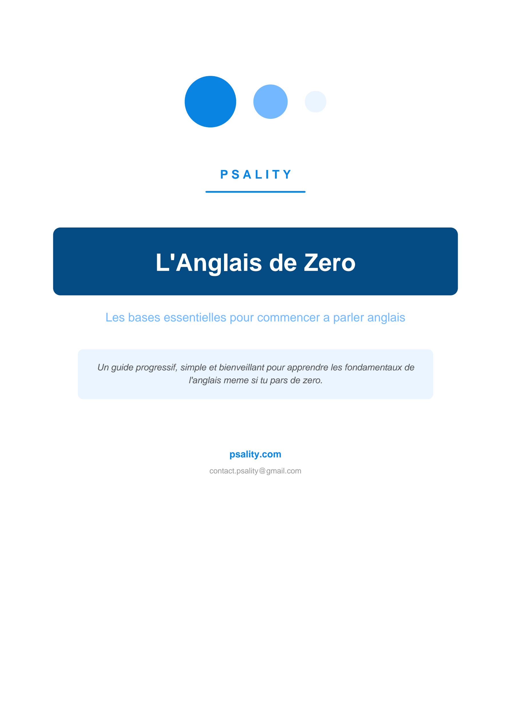L'Anglais de Zéro