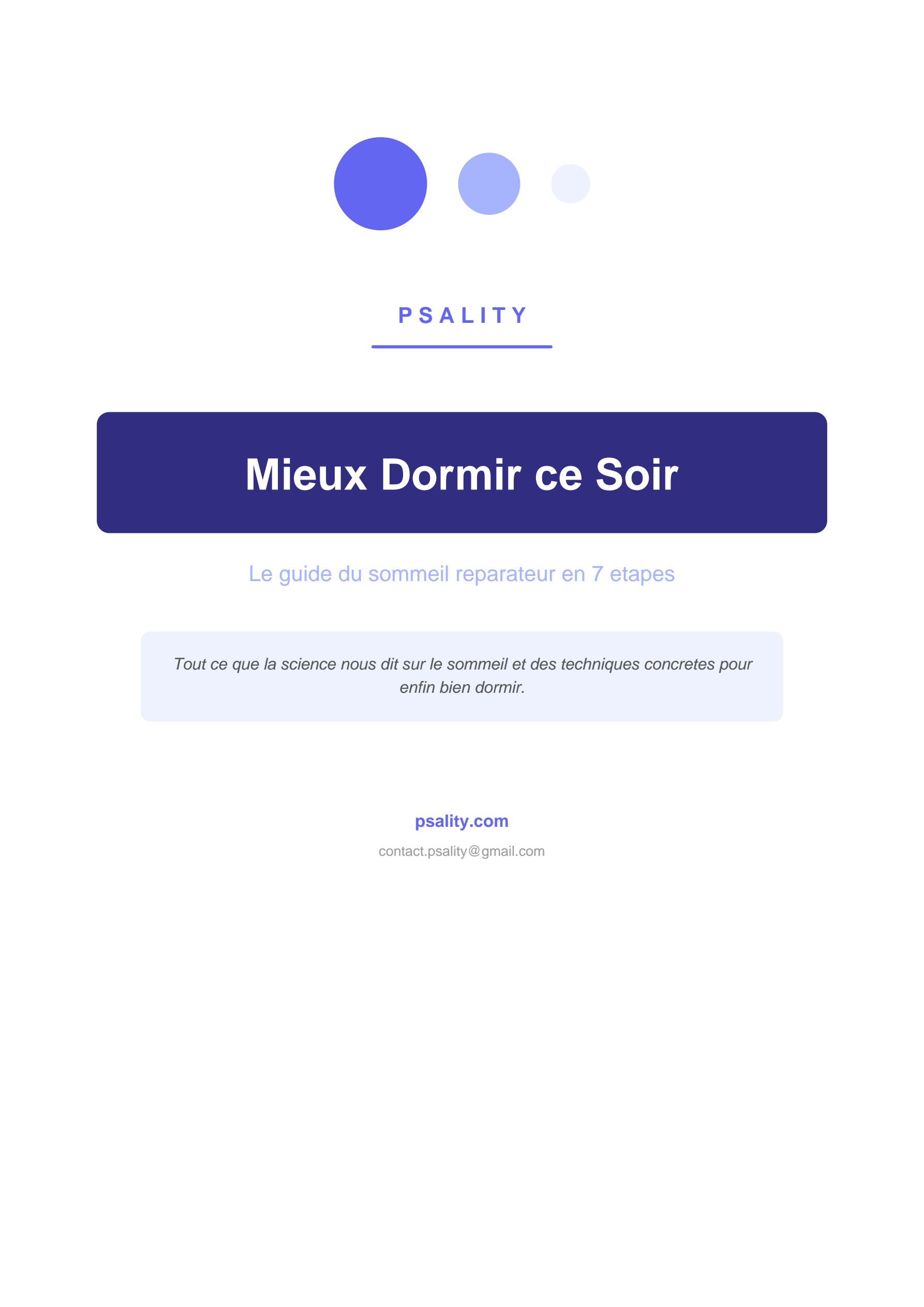 Mieux Dormir ce Soir