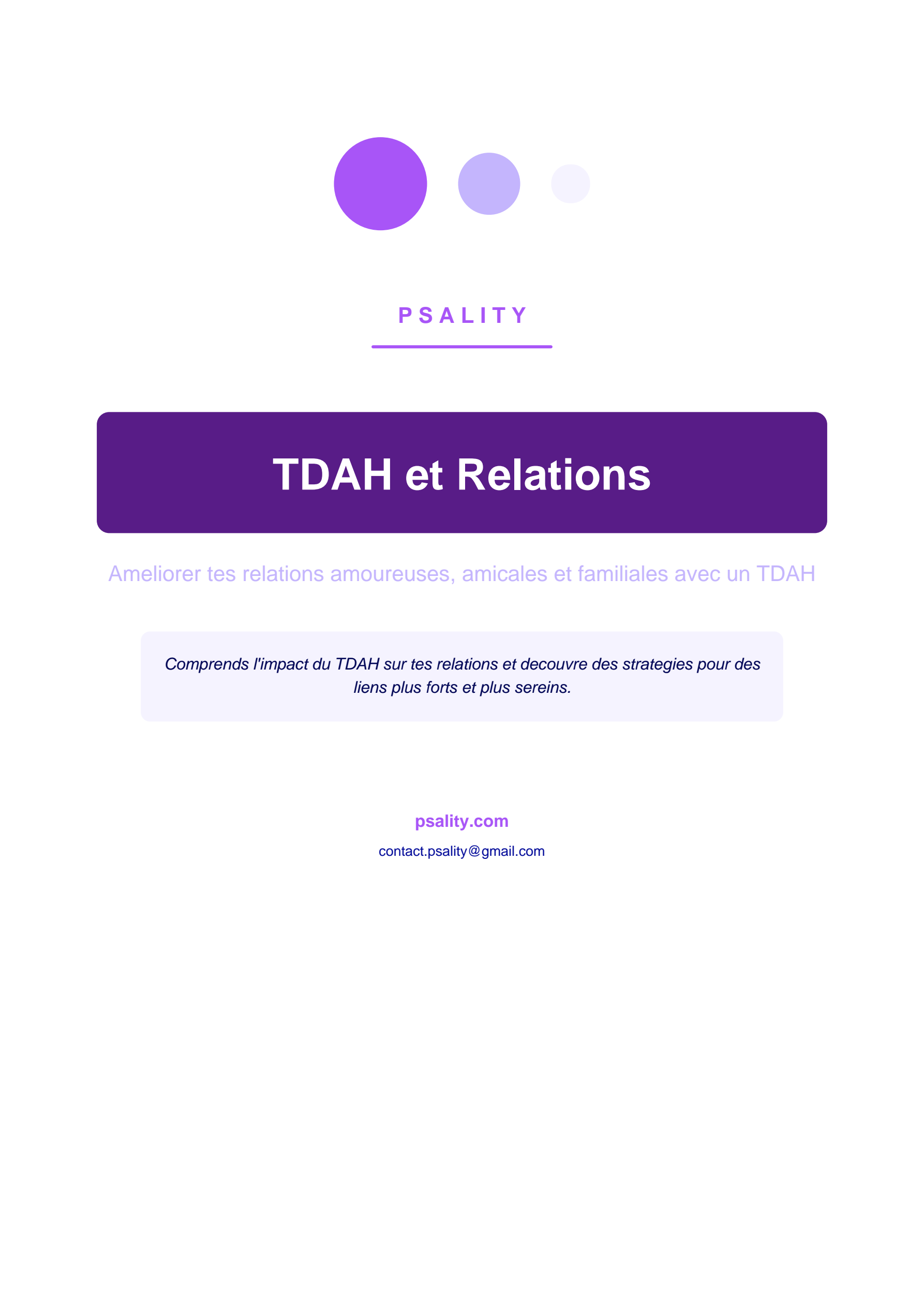 TDAH et Relations